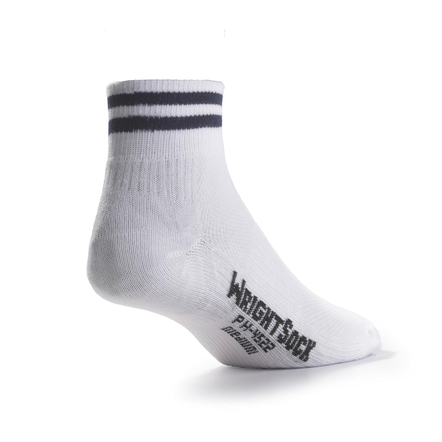 White Wrightsock Light Weight Ankle - L