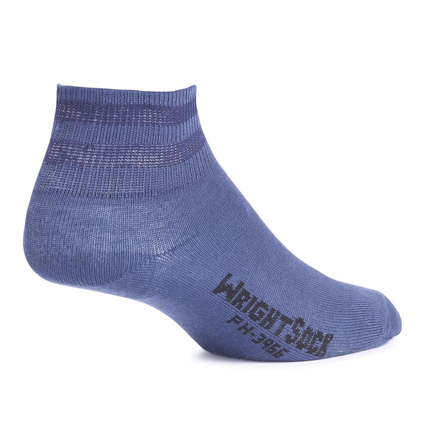 Blue Wrightsock Light Weight Ankle - L